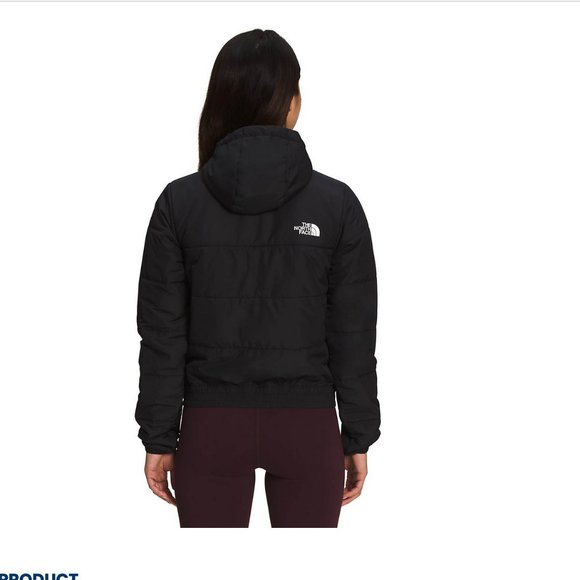 North Face Highrail Puffer Jacket Coat Black - Picture 4 of 9